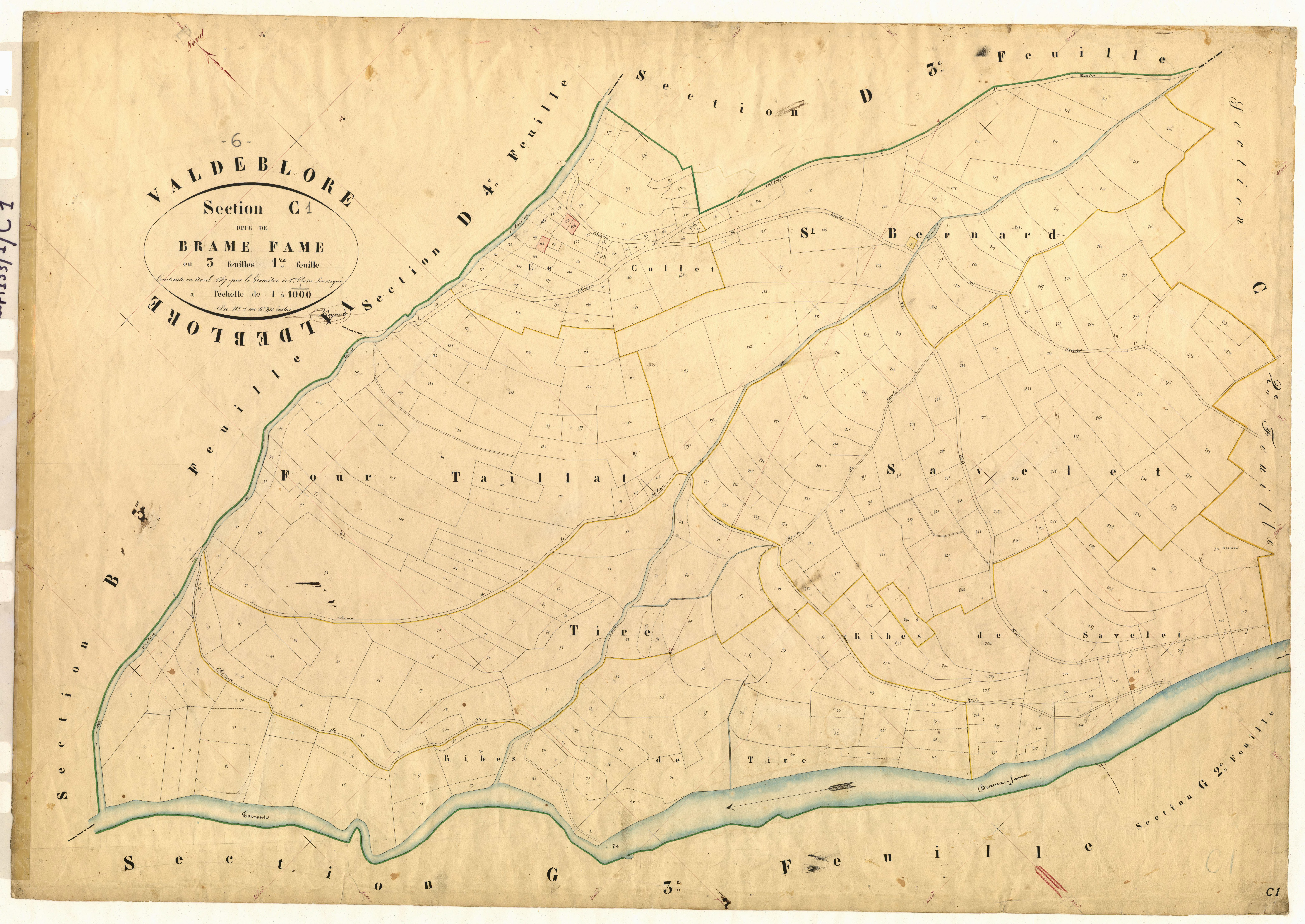 Brame Fame. - Plan de section, C1