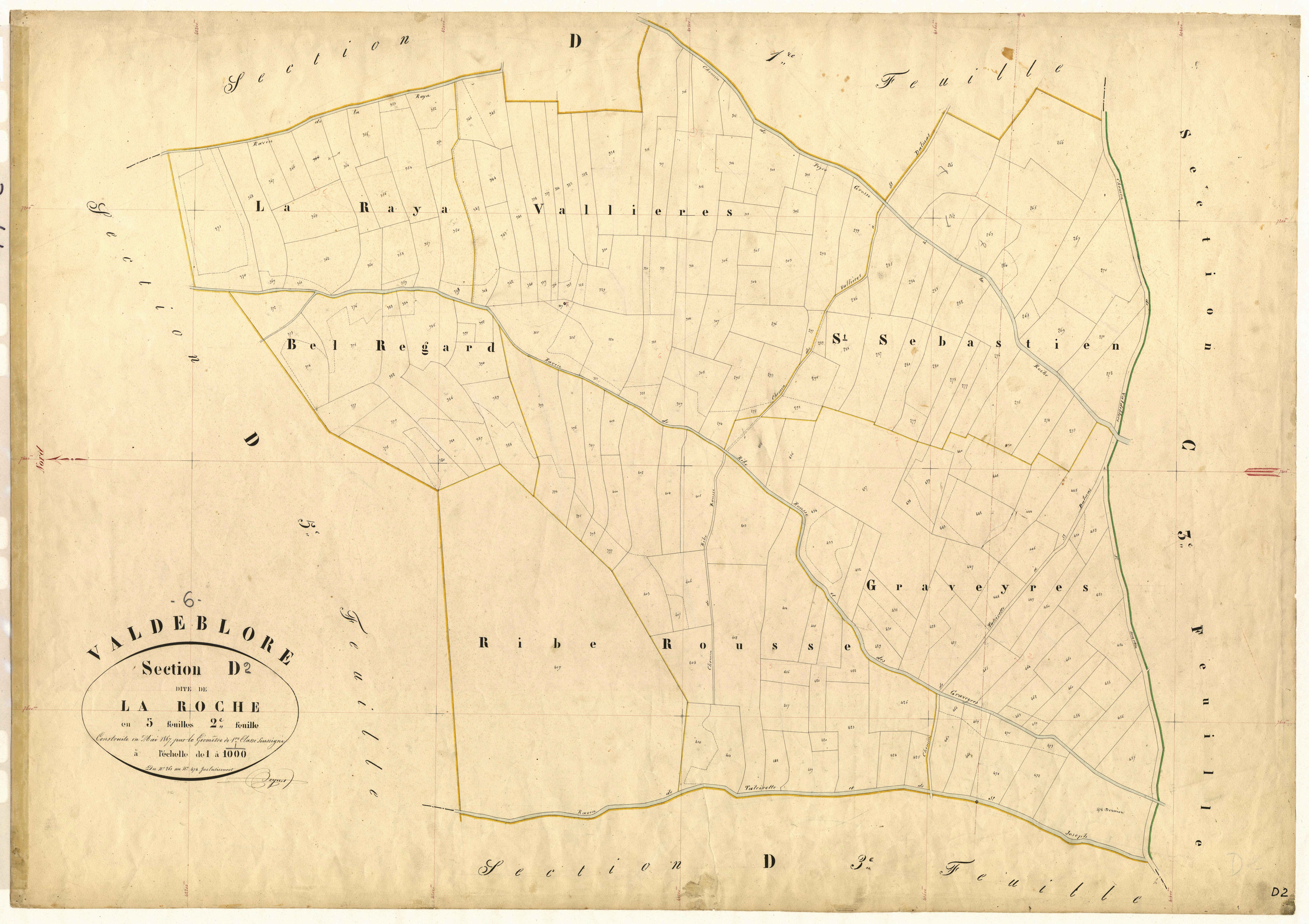 La Roche. - Plan de section, D2