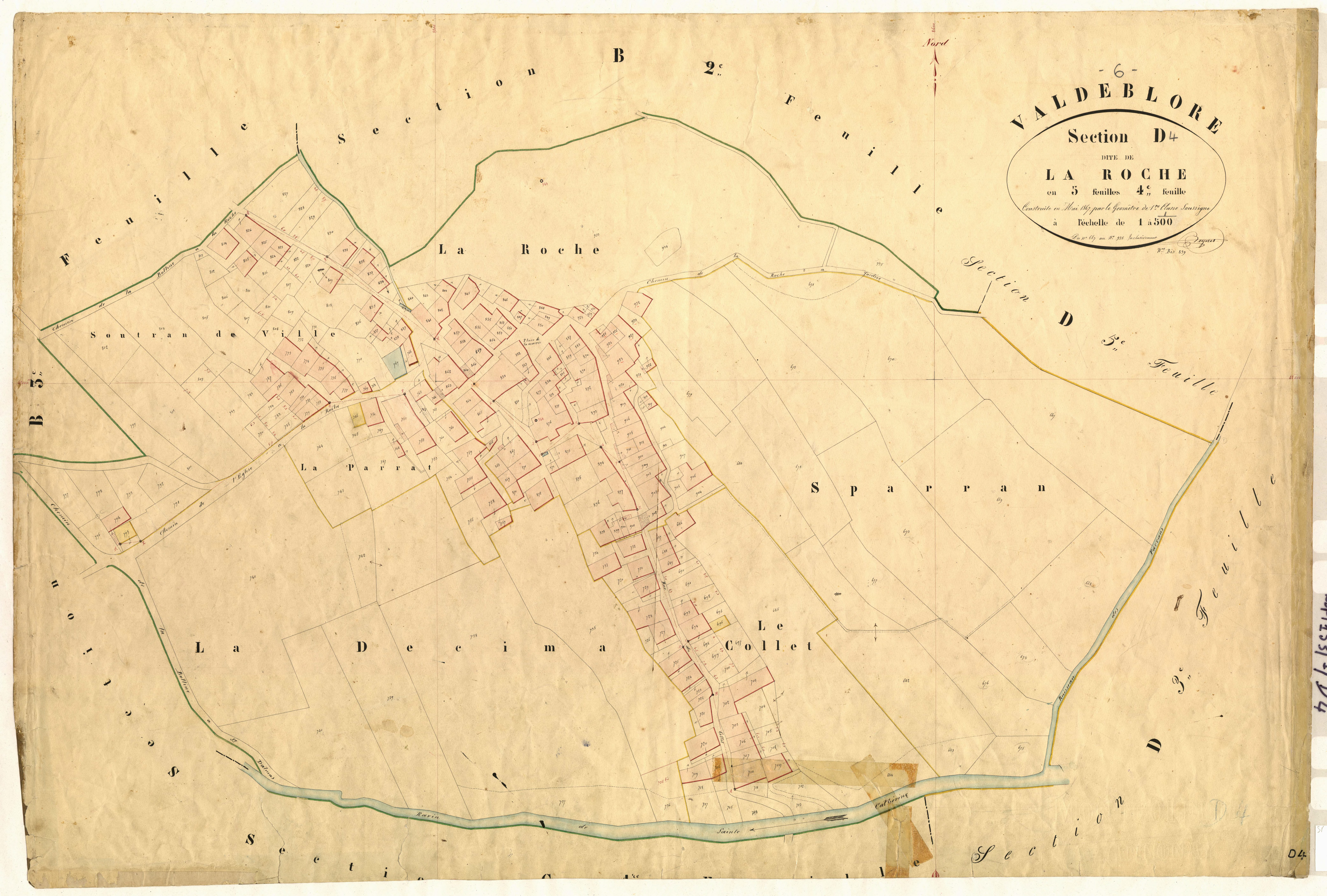 La Roche. - Plan de section, D4