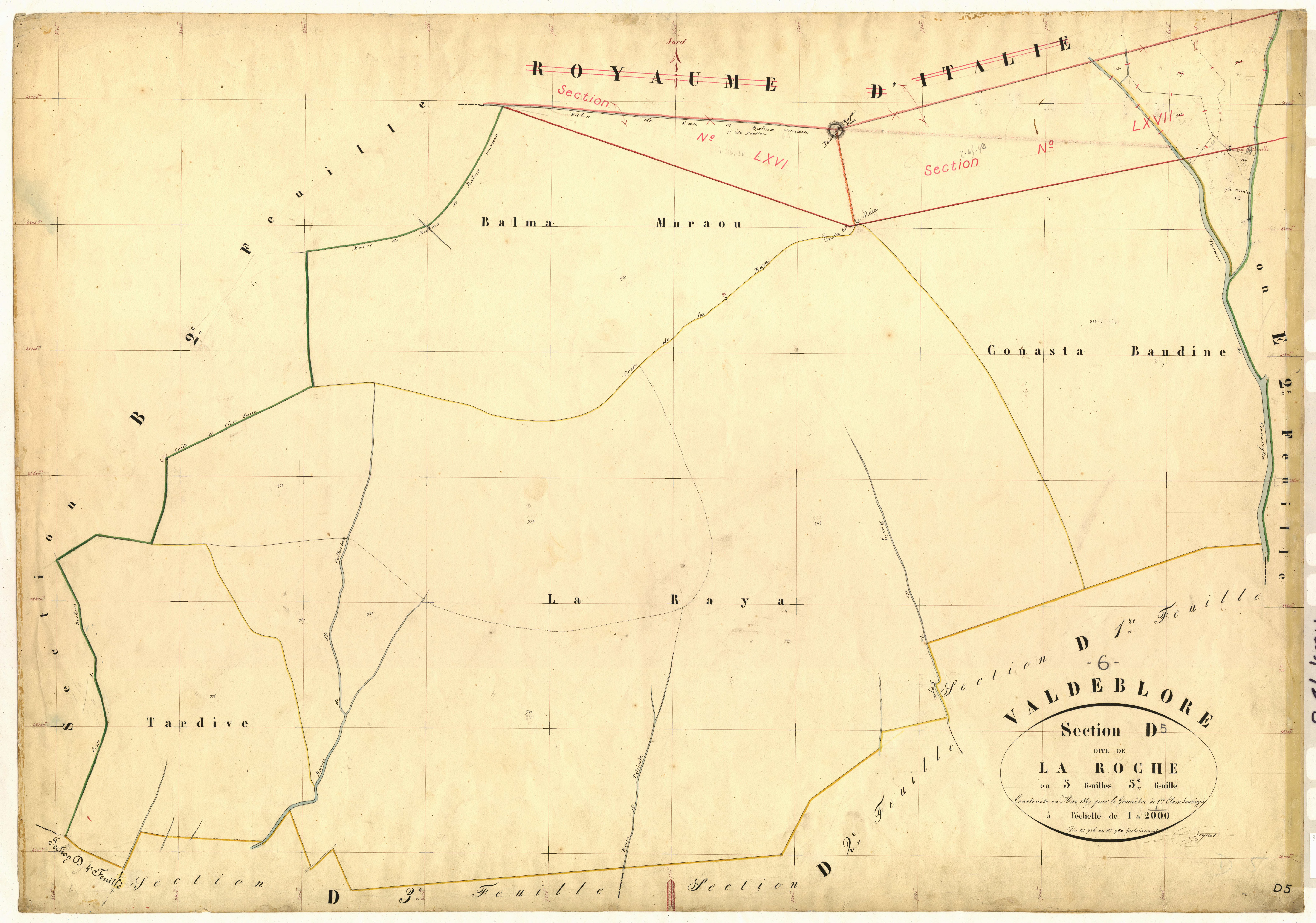 La Roche. - Plan de section, D5