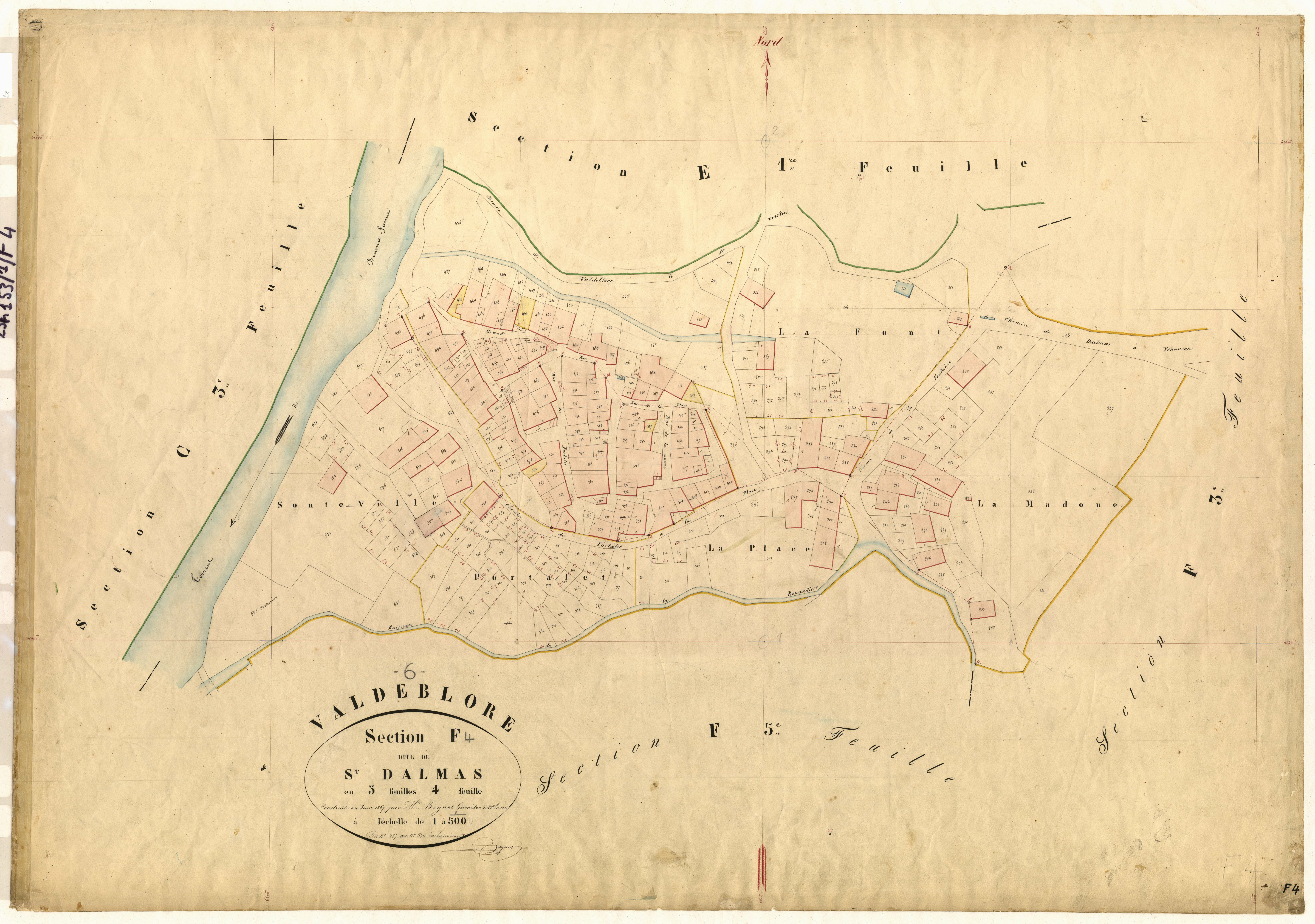 Saint-Dalmas. - Plan de section, F4