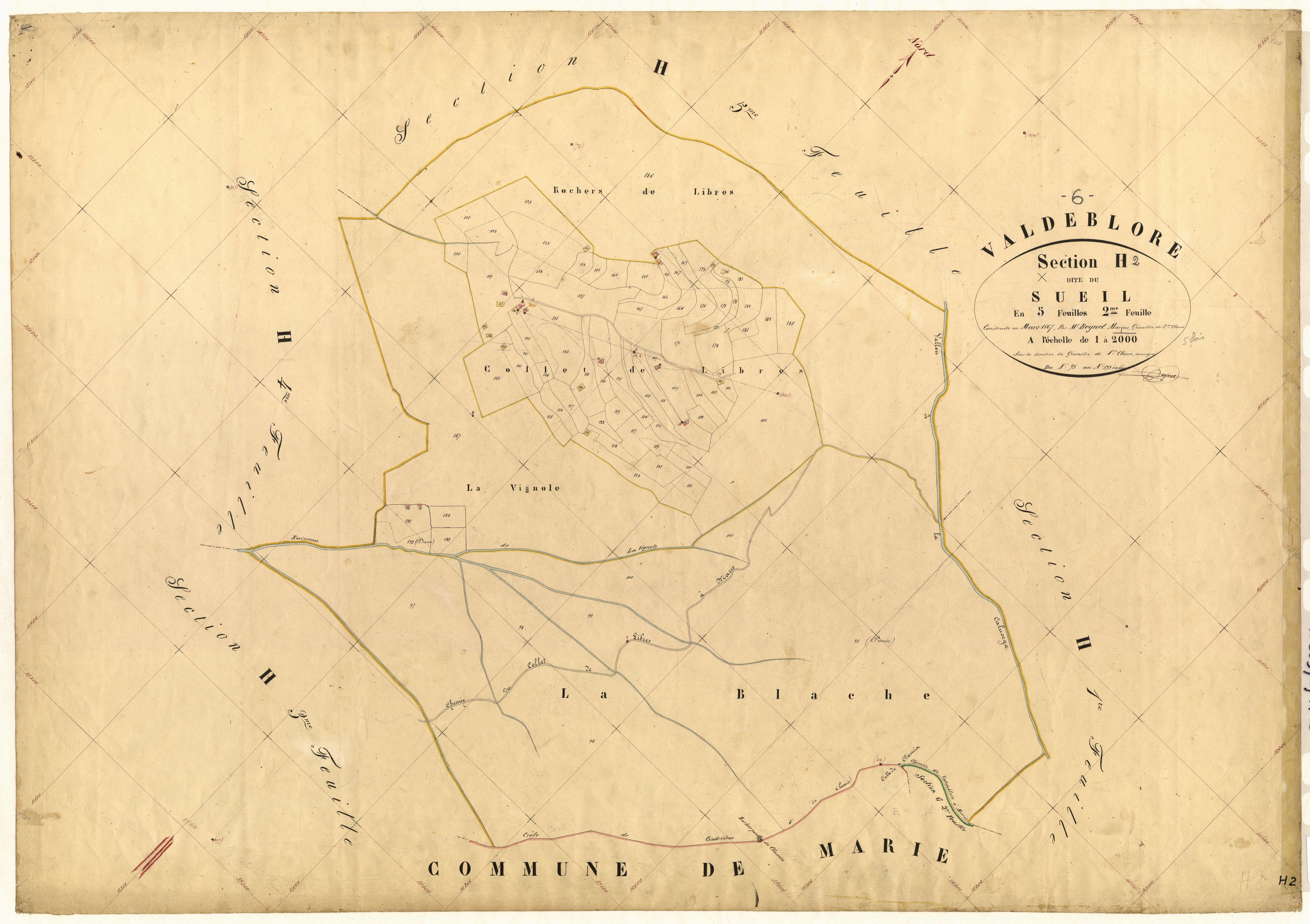 Le Sueil. - Plan de section, H2