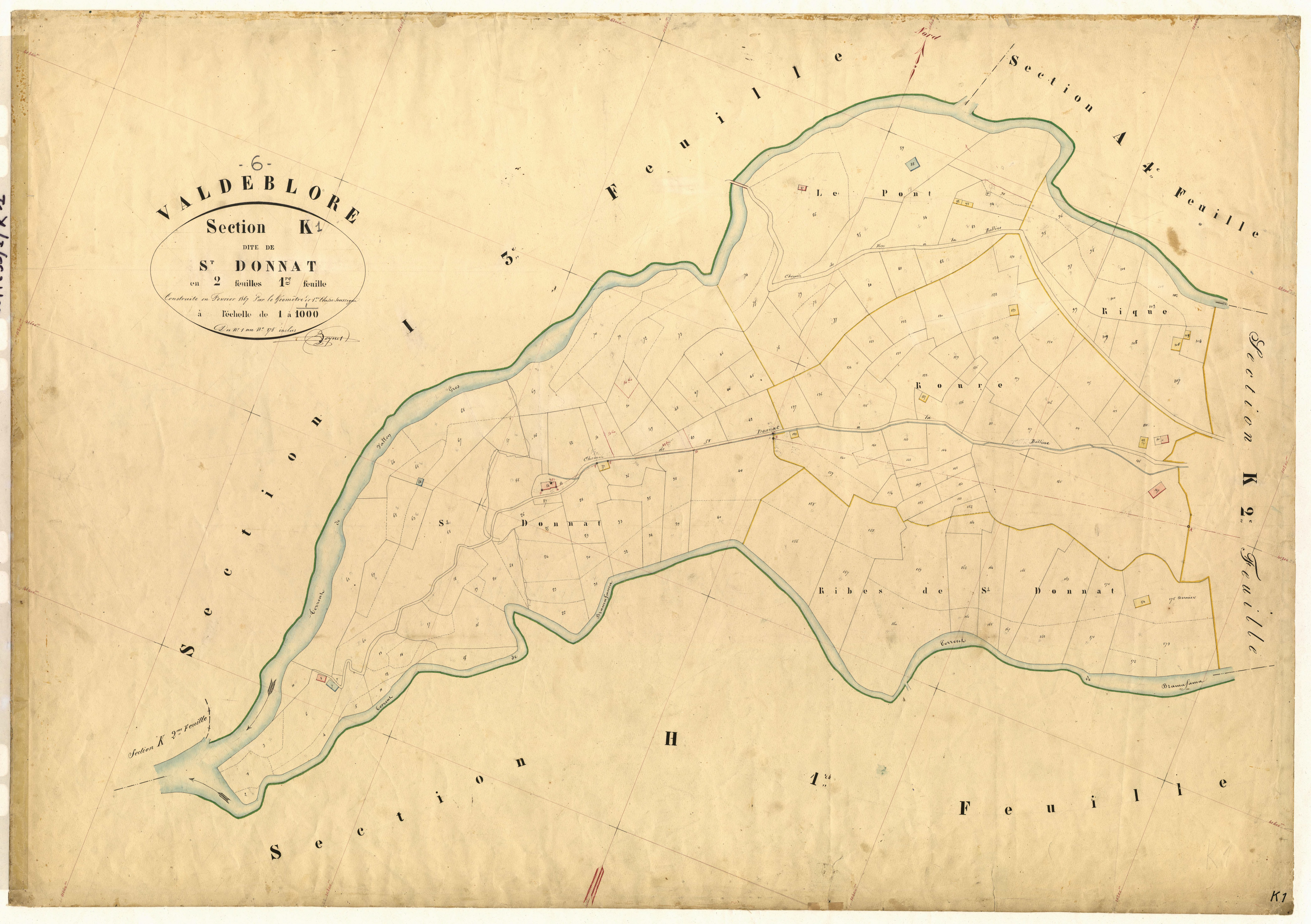 Saint-Donnat. - Plan de section, K1