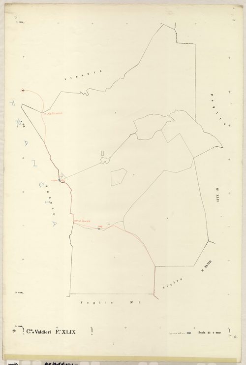Plan de section, XLIX