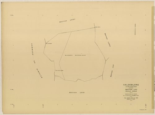 Plan de section, LXXI