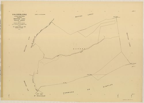 Plan de section, LXXII