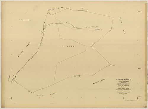 Plan de section, LXXIII
