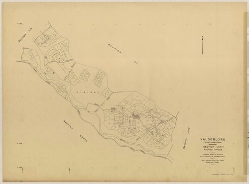 Plan de section, LXXIV