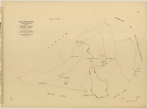 Plan de section, LXXVII