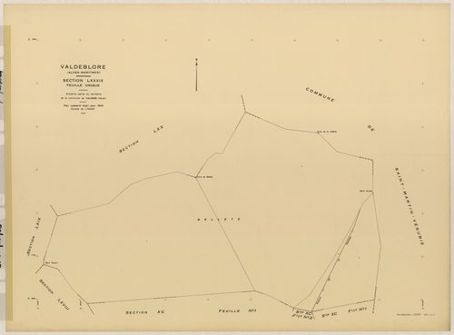 Plan de section, LXXXIX