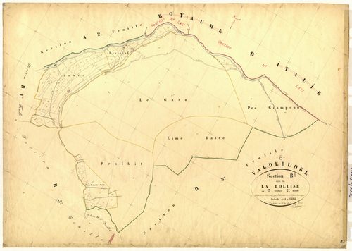 La Bolline. - Plan de section, B2