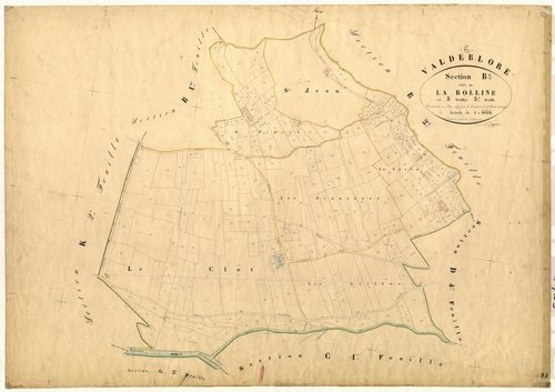 La Bolline. - Plan de section, B3
