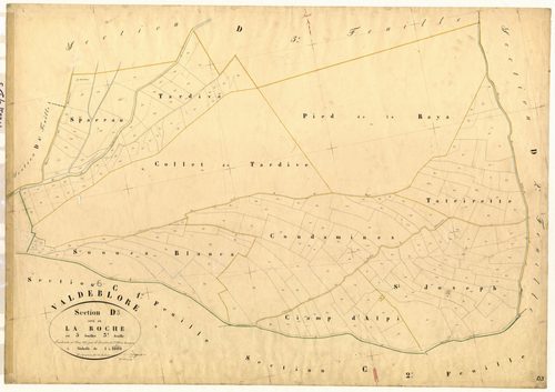 La Roche. - Plan de section, D3