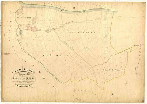 Le Baus de la Fremma. - Plan de section, E1