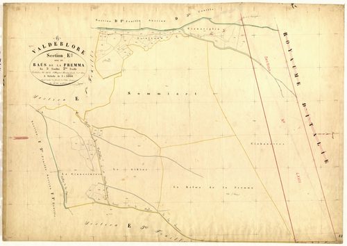 Le Baus de la Fremma. - Plan de section, E2