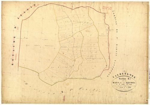 Le Baus de la Fremma. - Plan de section, E3