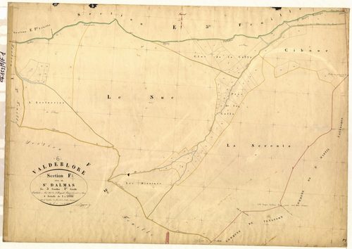 Saint-Dalmas. - Plan de section, F1