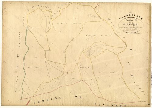 Saint-Dalmas. - Plan de section, F2