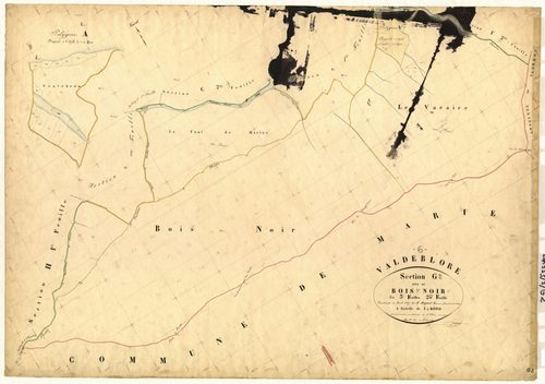 Le Bois Noir. - Plan de section, G2