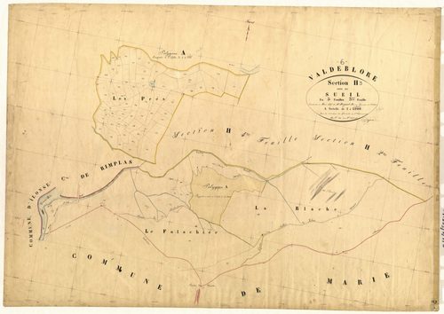 Le Sueil. - Plan de section, H3