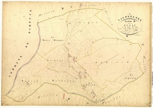 Le Sueil. - Plan de section, H4