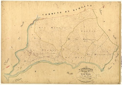 Les Vignes. - Plan de section, I3