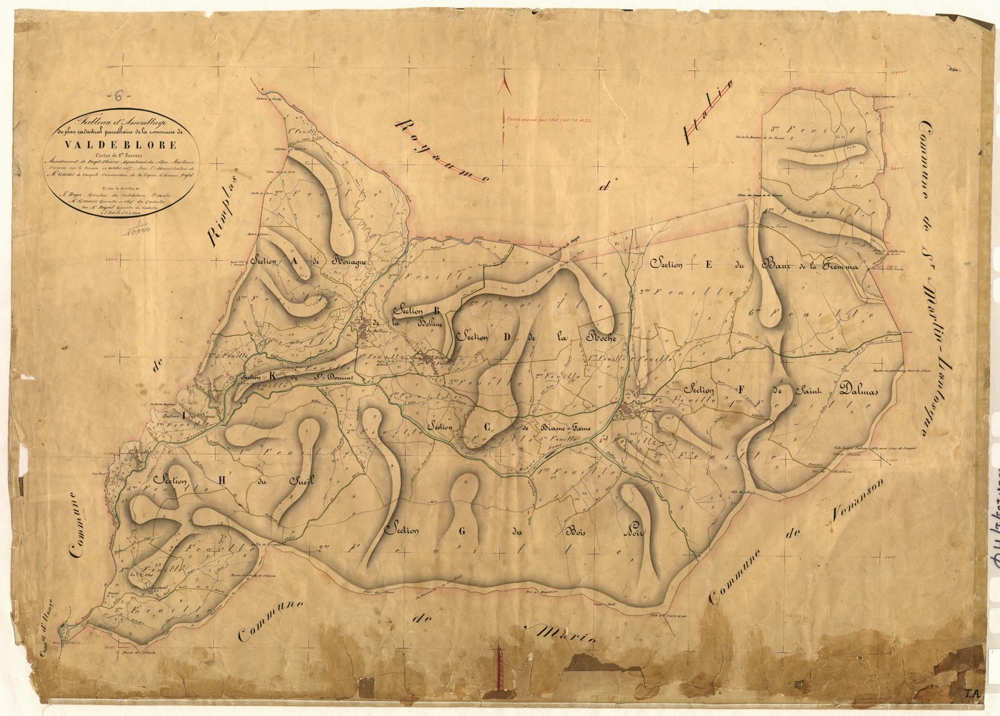 Tableau d'assemblage. - TA