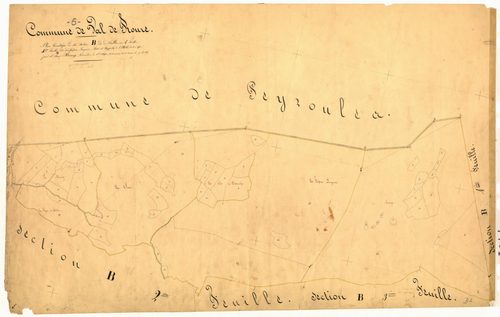 Caillon, les Faïsses. - Plan de section, B1