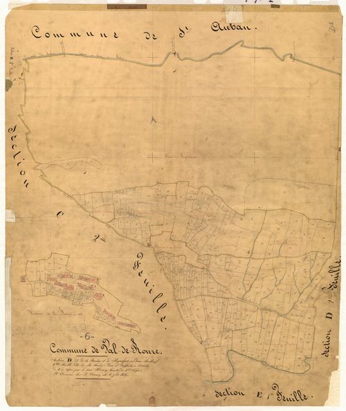 La Ferrière et Pugmafort, la Ferrière. - Plan de section, D1
