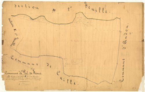 La Commanderie. - Plan de section, E2