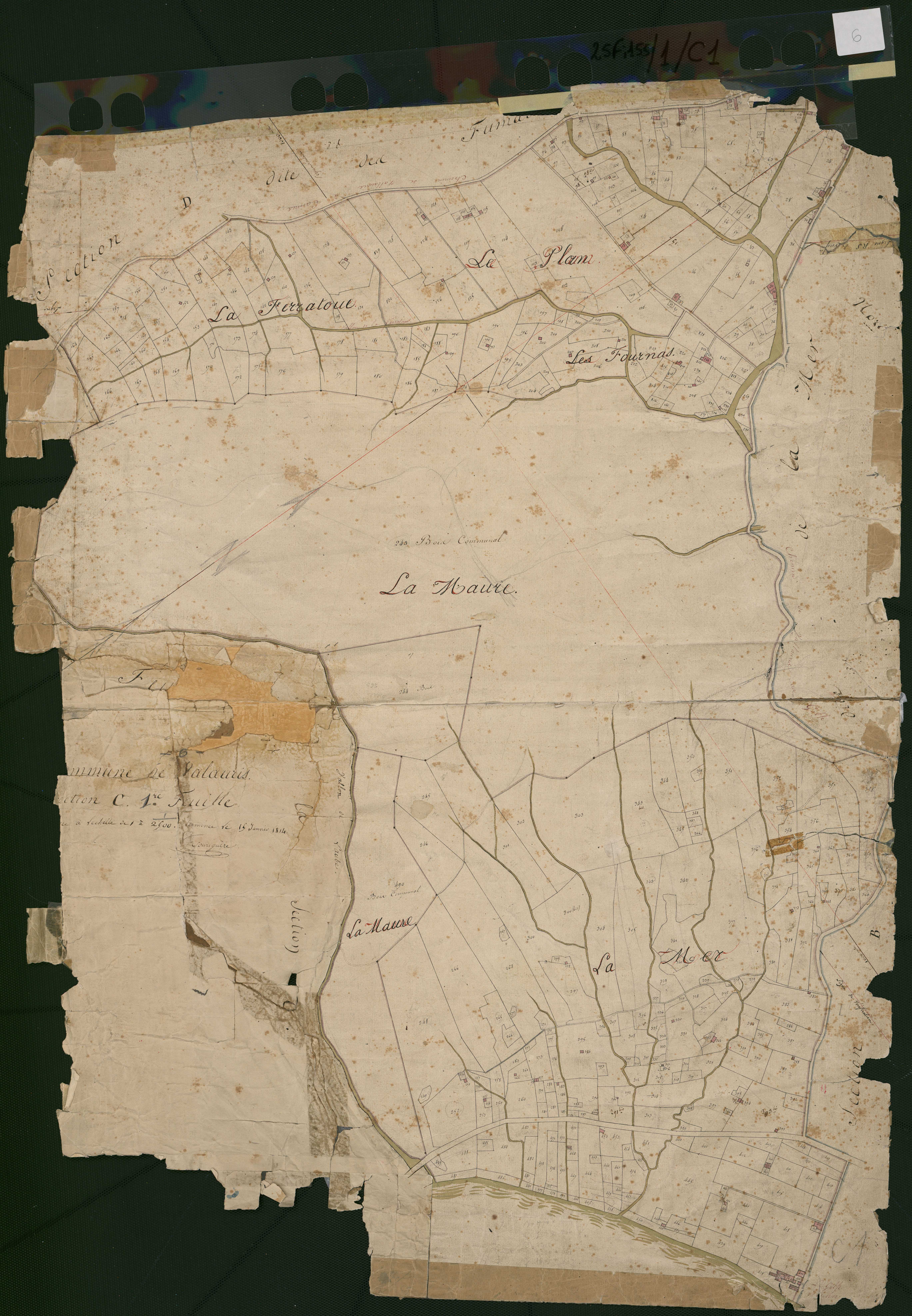 La Maure. - Plan de section, C1