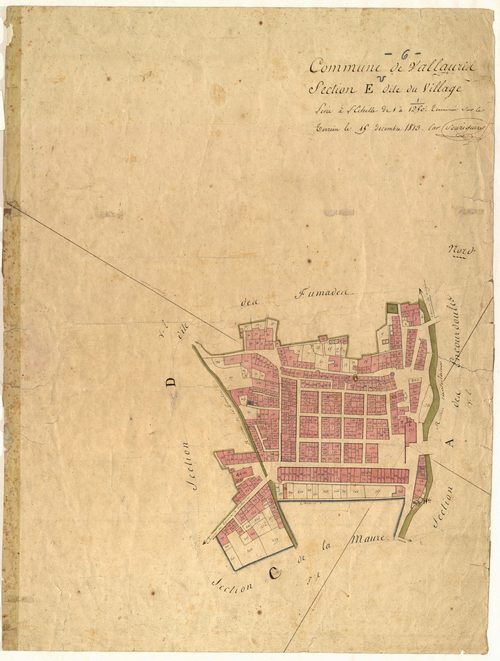 Le Village. - Plan de section, E