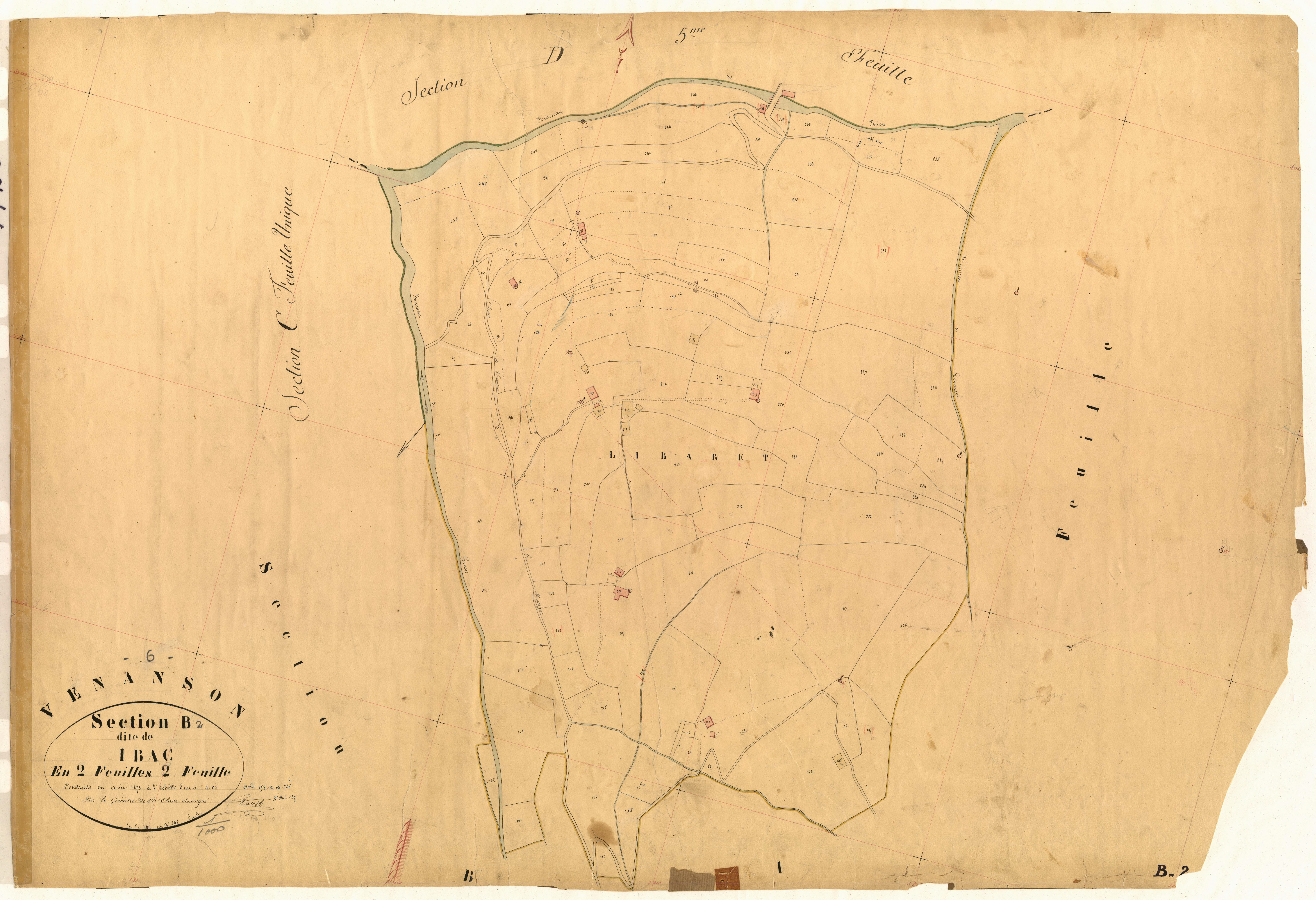 Ibac. - Plan de section, B2