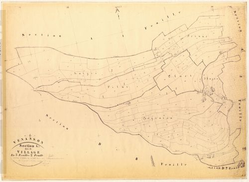 Village. - Plan de section, A2