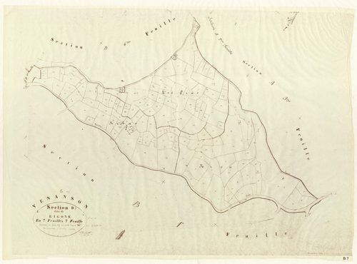 Rigons. - Plan de section, D7