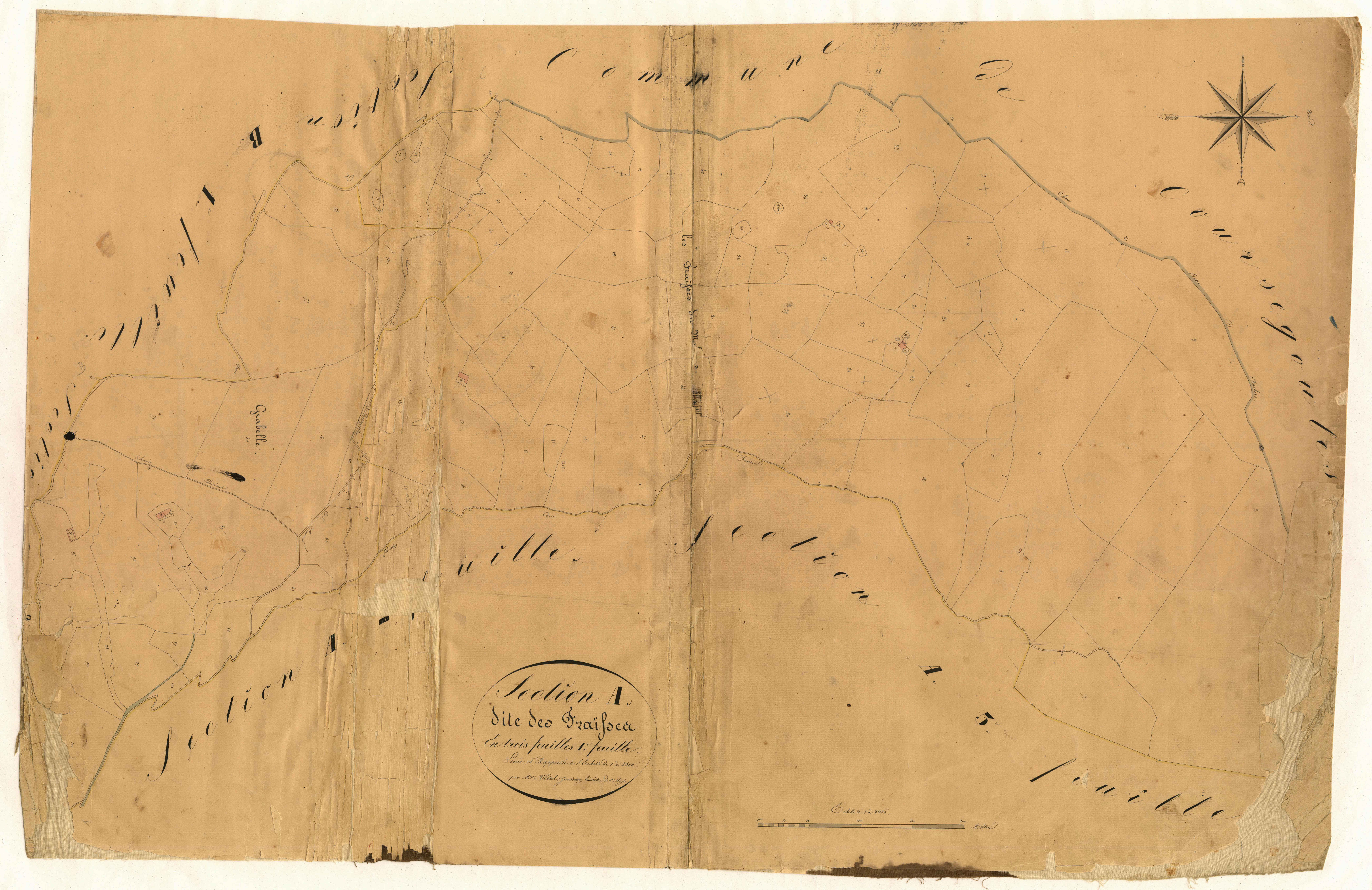 Les Fraïsses. - Plan de section, A1