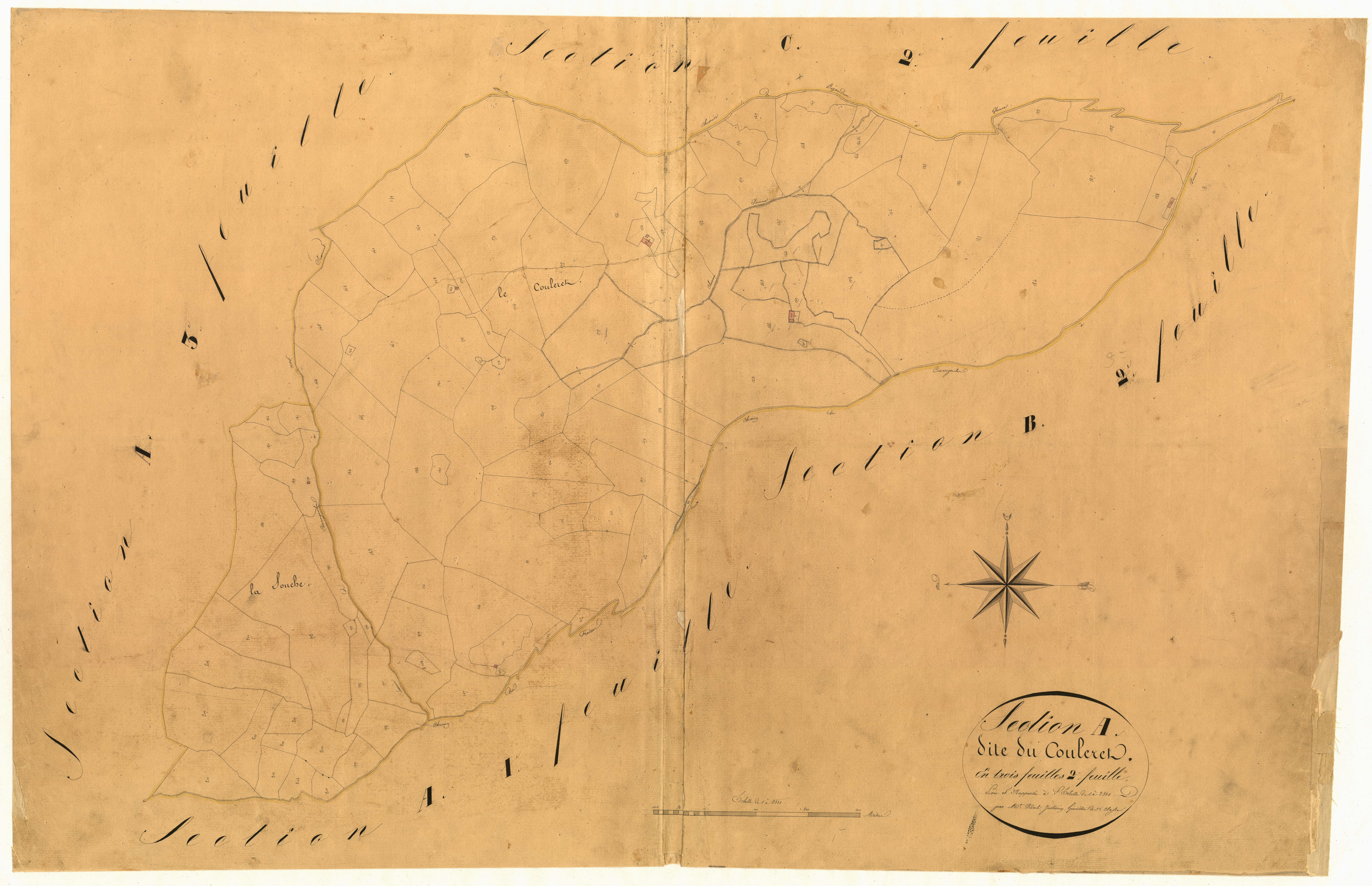 Le Couléret. - Plan de section, A2