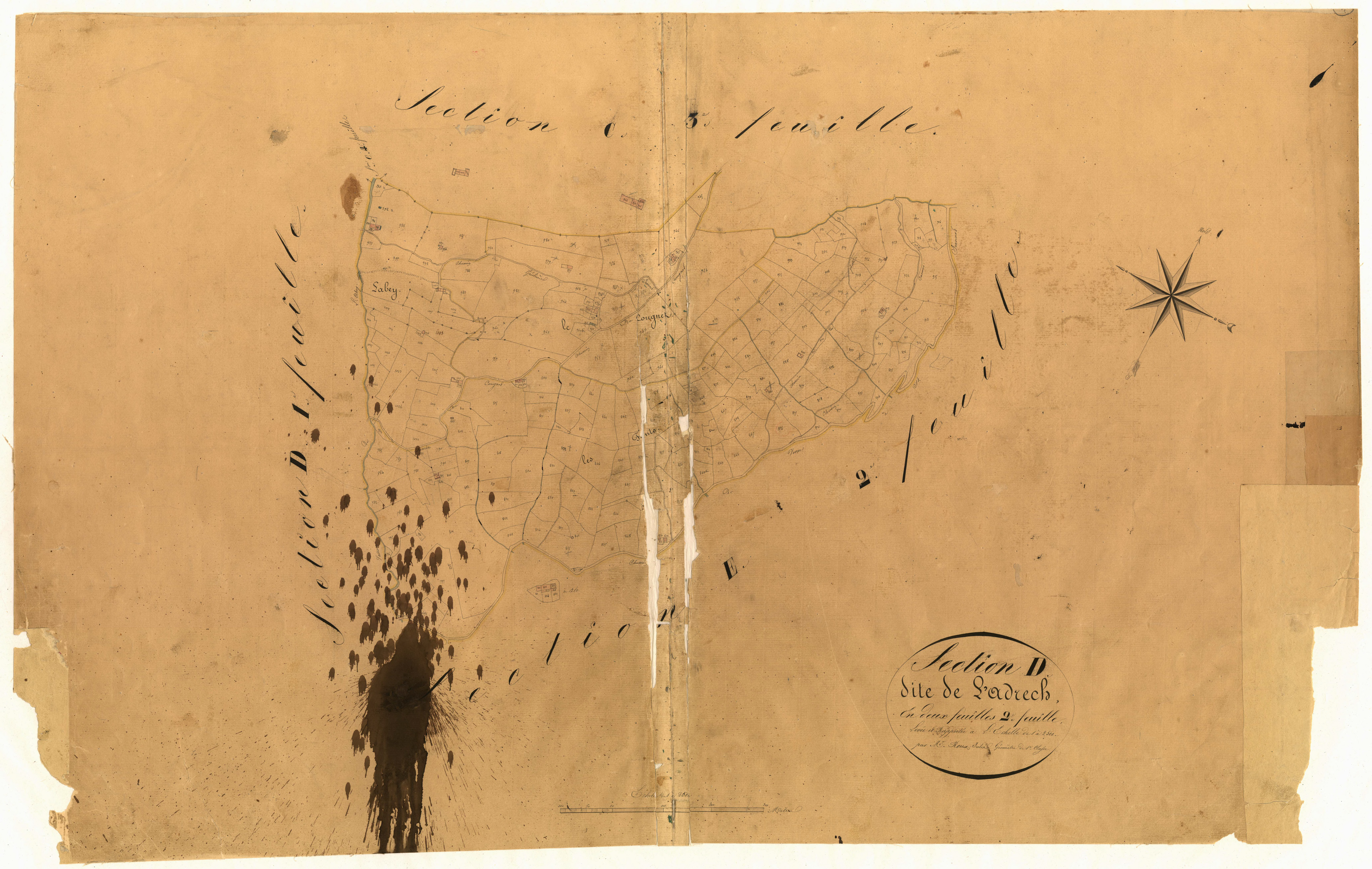 L'Adrech. - Plan de section, D2