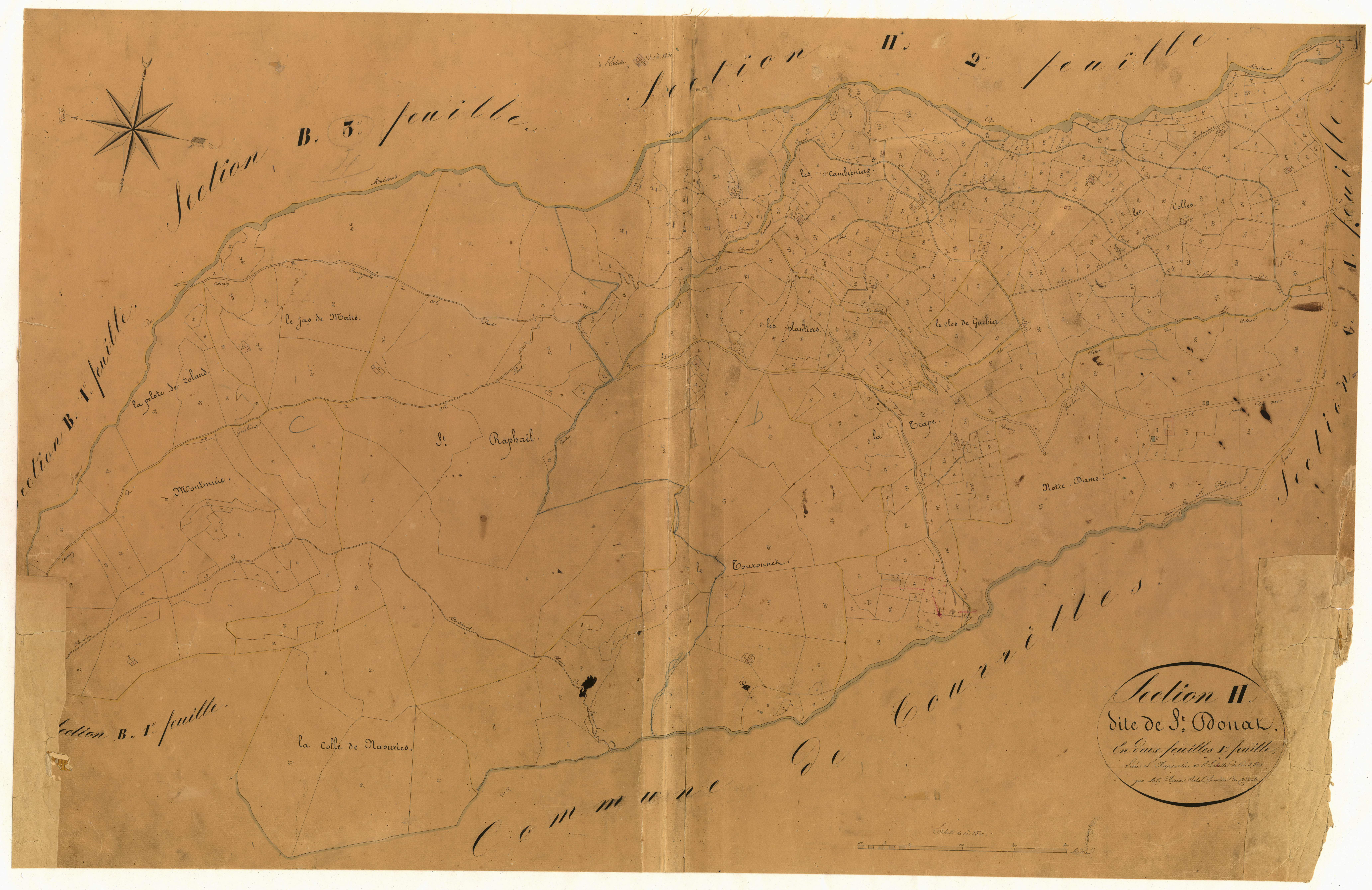 Saint-Donat. - Plan de section, H1