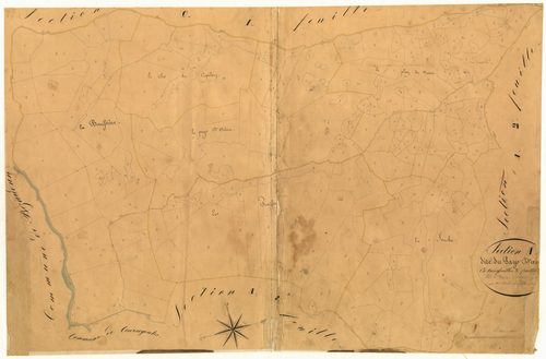 Le Pays d'Arène. - Plan de section, A3