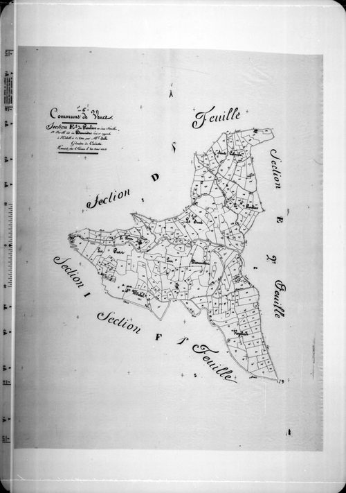 Pioulier, Booumetes. - Plan de section, E1