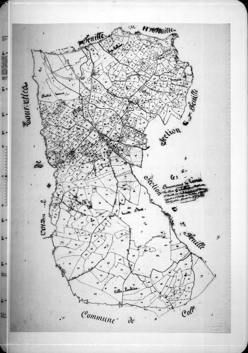 La Sine. - Plan de section, G1