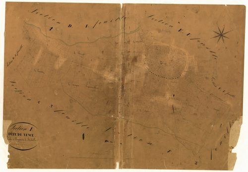 La Ville de Vence. - Plan de section, I
