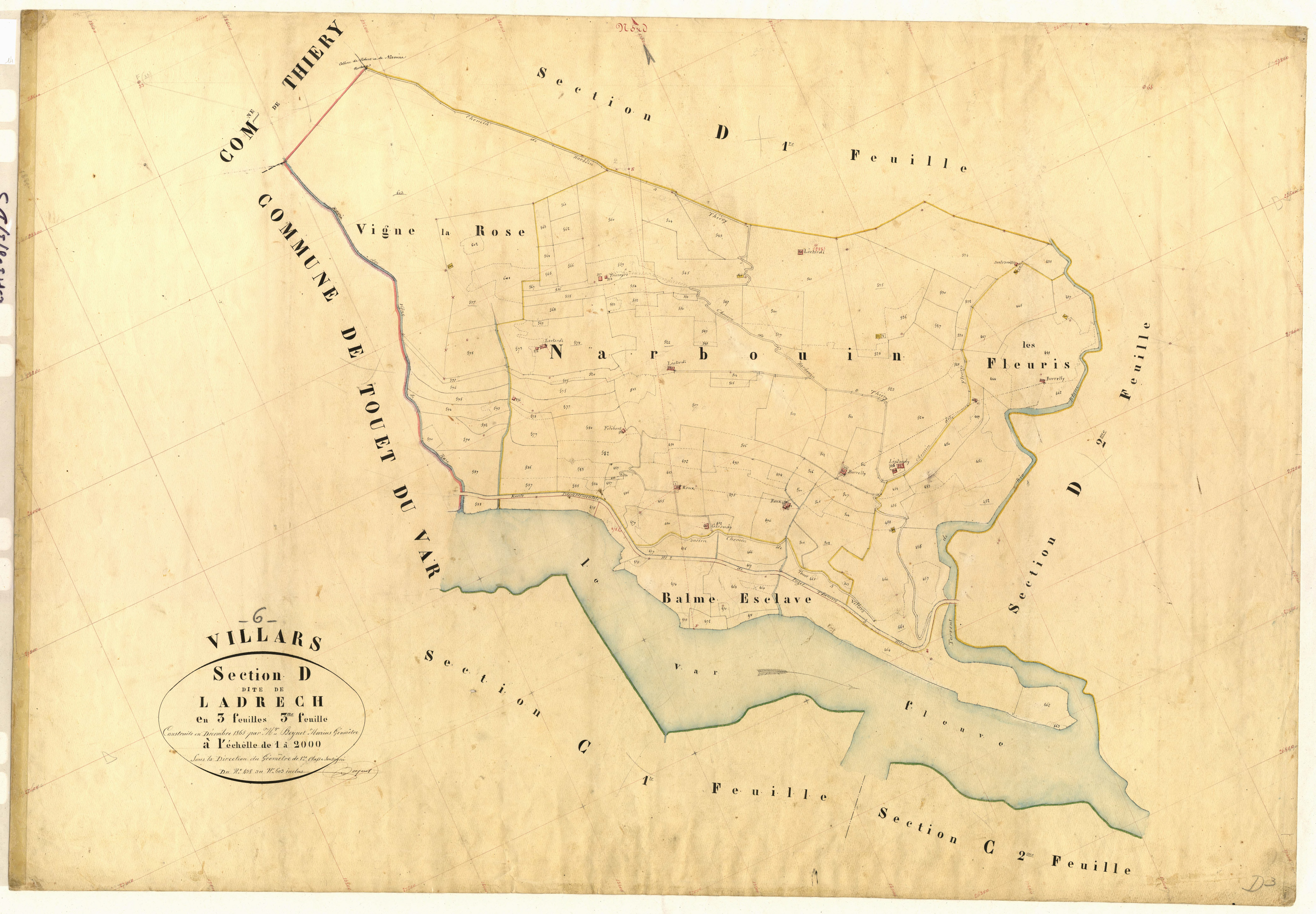 Ladrech. - Plan de section, D3