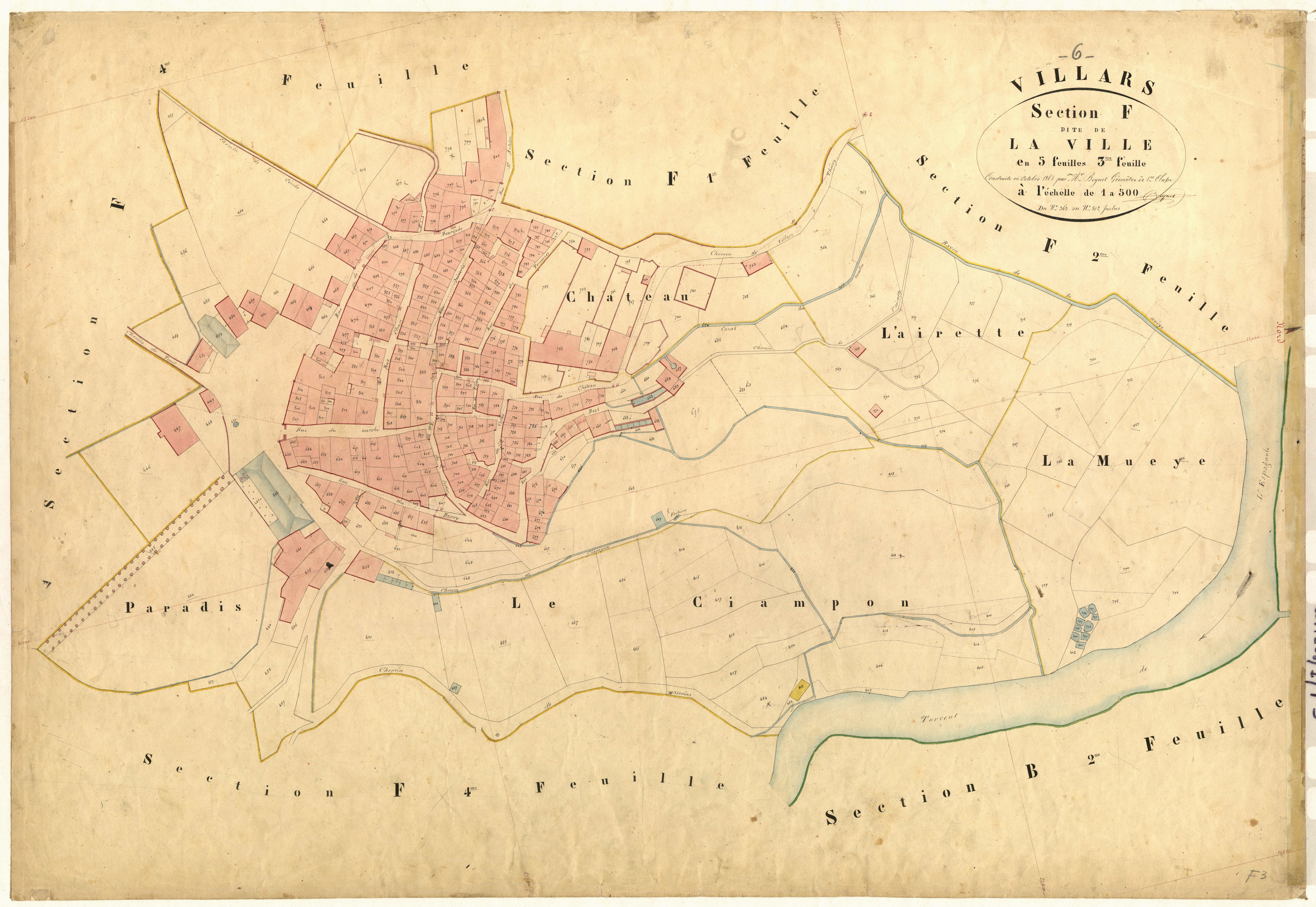 La Ville. - Plan de section, F3