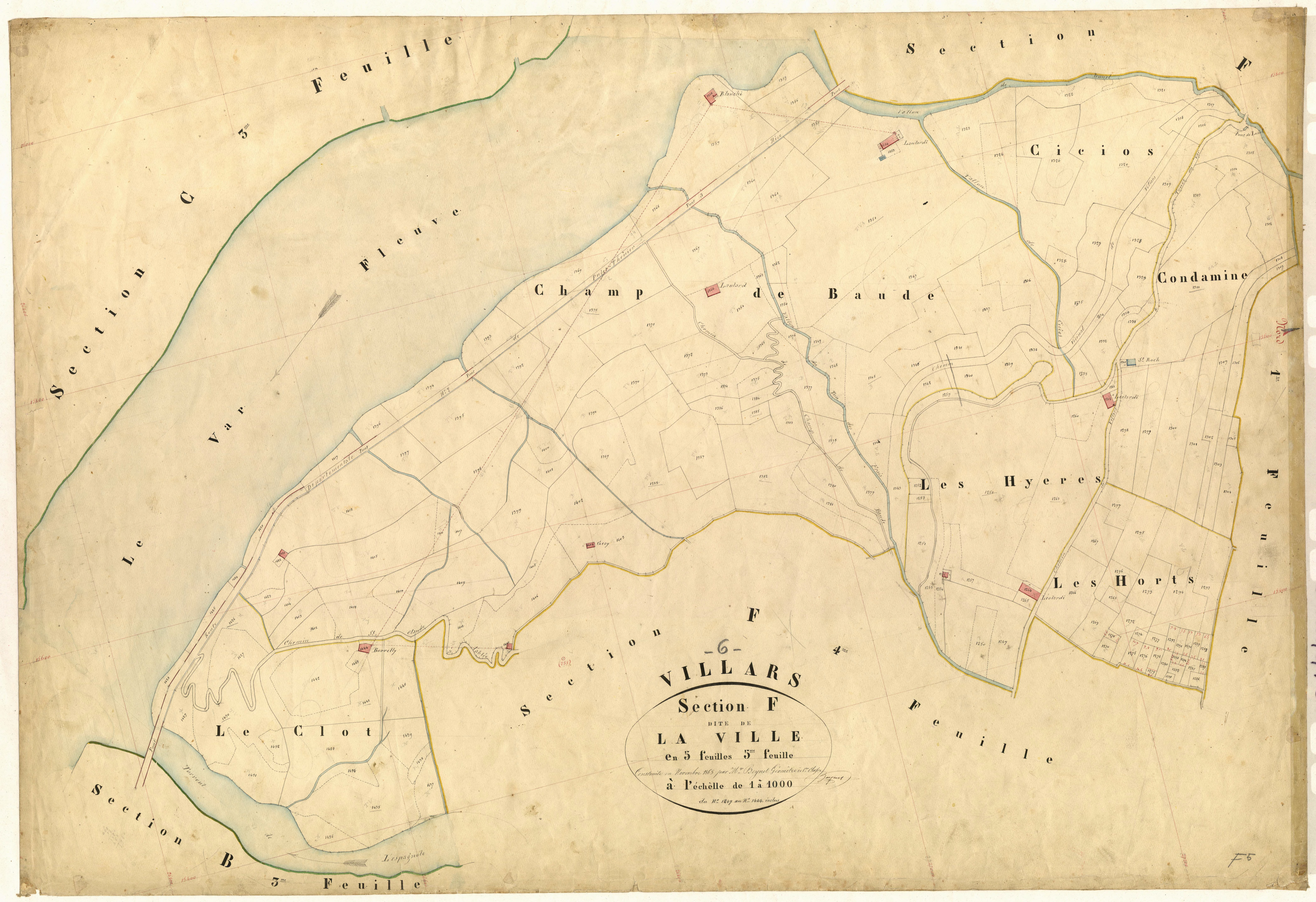 La Ville. - Plan de section, F5