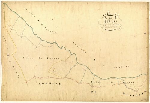 Les Royers. - Plan de section, B1