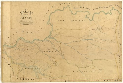 Les Royers. - Plan de section, B2