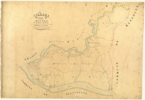 Les Royers. - Plan de section, B3