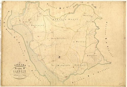 Ladrech. - Plan de section, D2